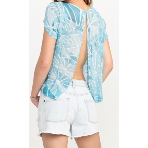 NWT RVCA Michelle blade shutter top large crop open back - Picture 2 of 12